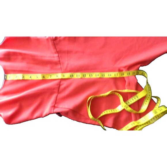 Banana Republic V Neck Jumpsuit Petite 00P Coral Pockets Tank Wide Leg Tank Top - Picture 6 of 13